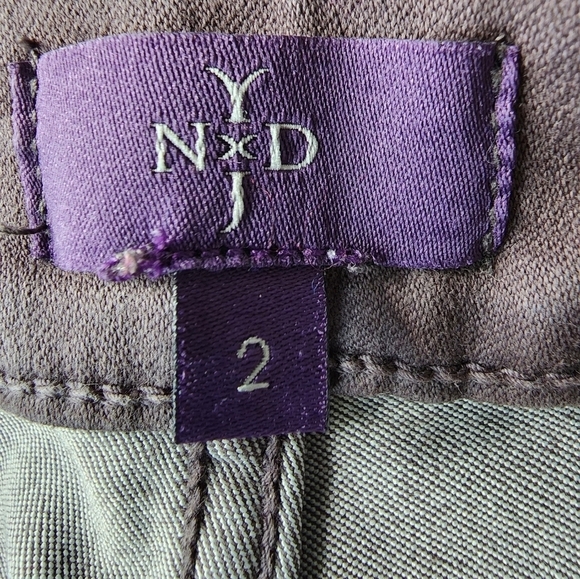 NYDJ Leggings / Gray Stretch Slimming Lift Tuck Denim Skinny Jeans Size 2 - Picture 3 of 7